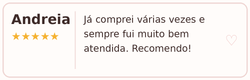 Avaliação de cliente
